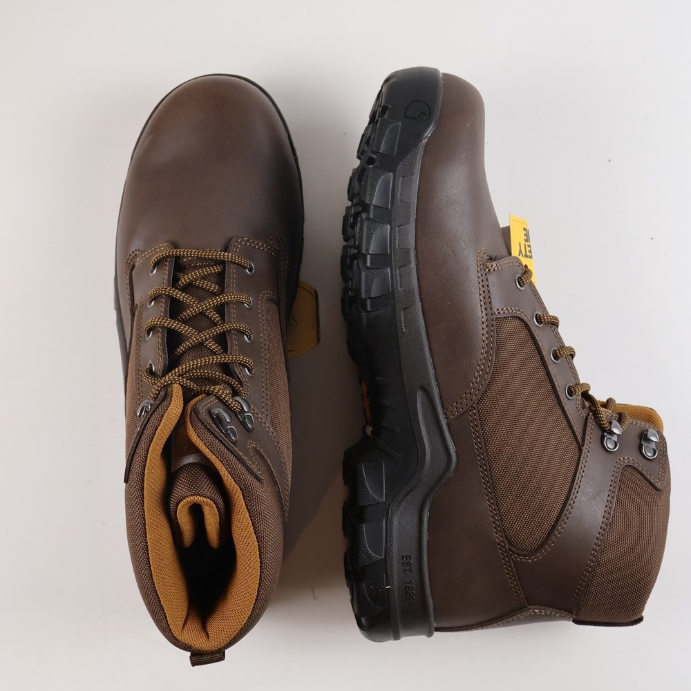 Carhartt Rugged Flex 6-Inch Steel Toe Work Boot Brown CMF6284 13W Leather NWT